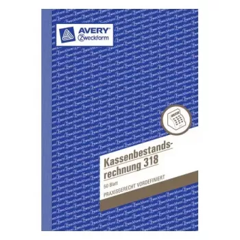 Administrationsbuch Avery 318 Blau-Weiß