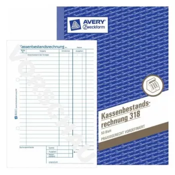 Administrationsbuch Avery 318 Blau-Weiß