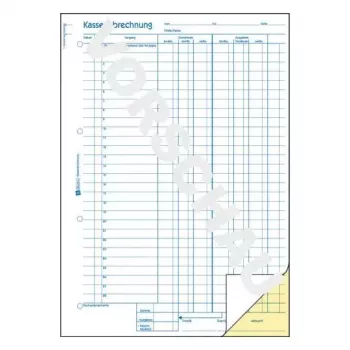 Administrationsbuch Avery 427 Blau Weiß