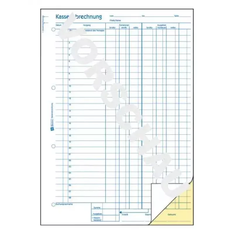 Administrationsbuch Avery 427 Blau Weiß