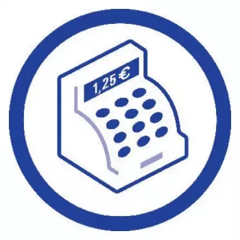 Verwaltungsbuch Avery 452 Blau Weiß