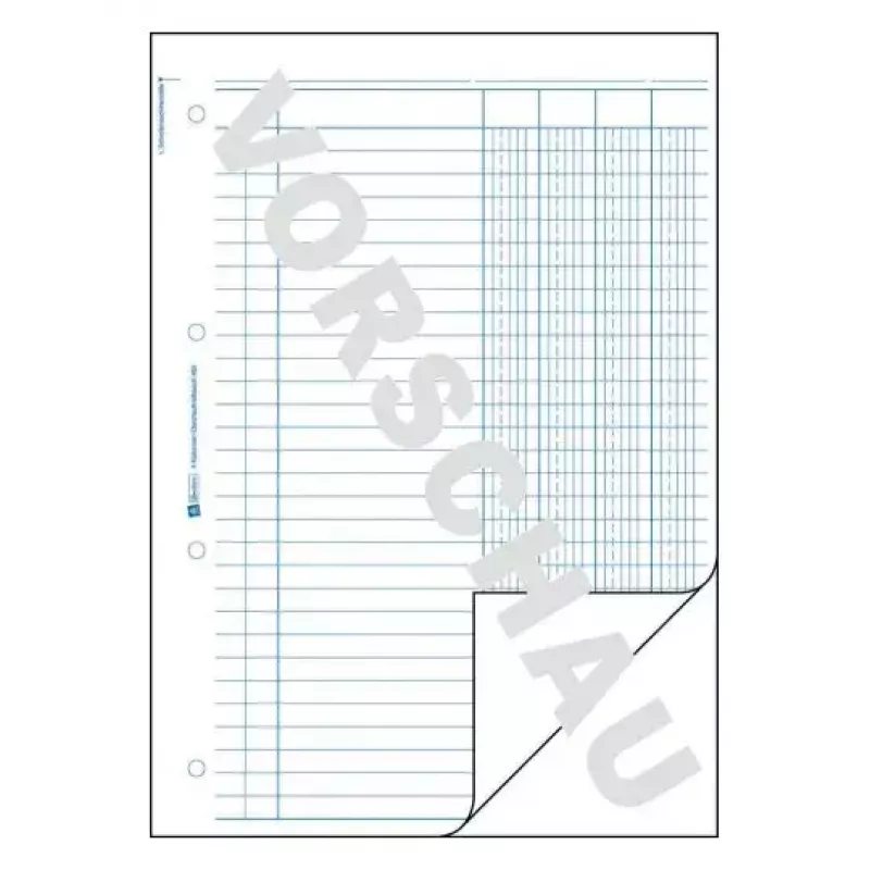Verwaltungsbuch Avery 452 Blau Weiß