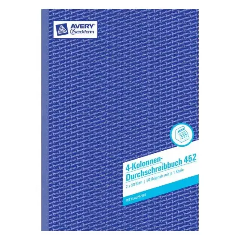 Verwaltungsbuch Avery 452 Blau Weiß