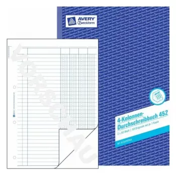 Verwaltungsbuch Avery 452 Blau Weiß