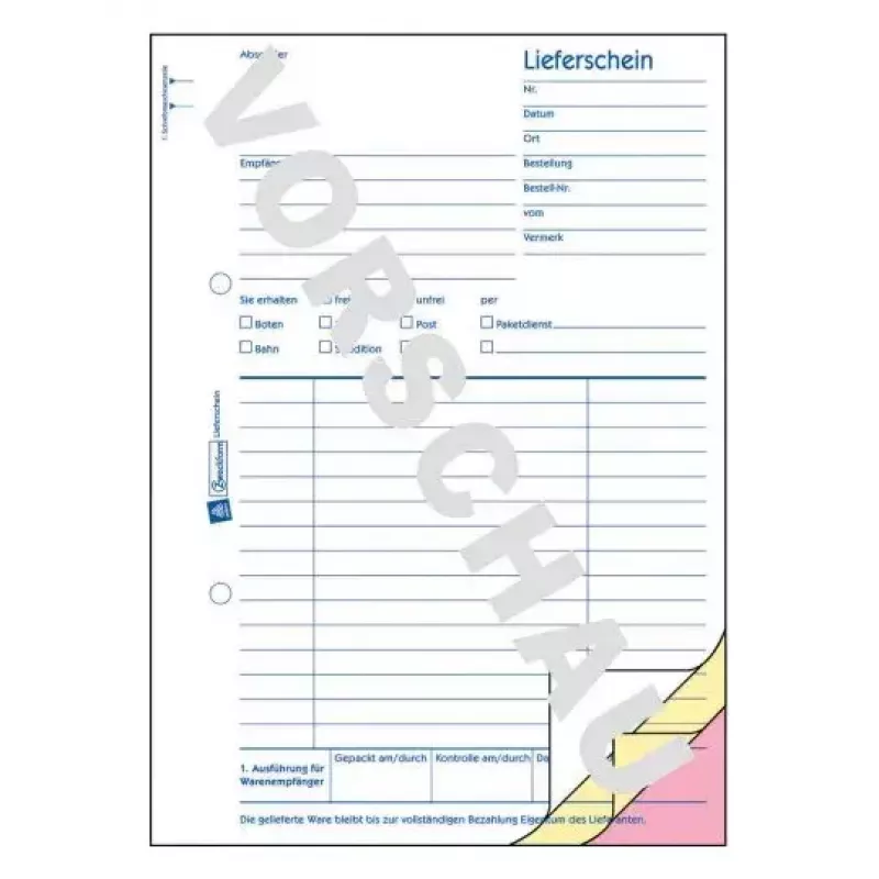 Verwaltungsbuch Avery 721 Blau Weiß