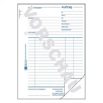 Administrationsbuch Avery 756 Blau Weiß