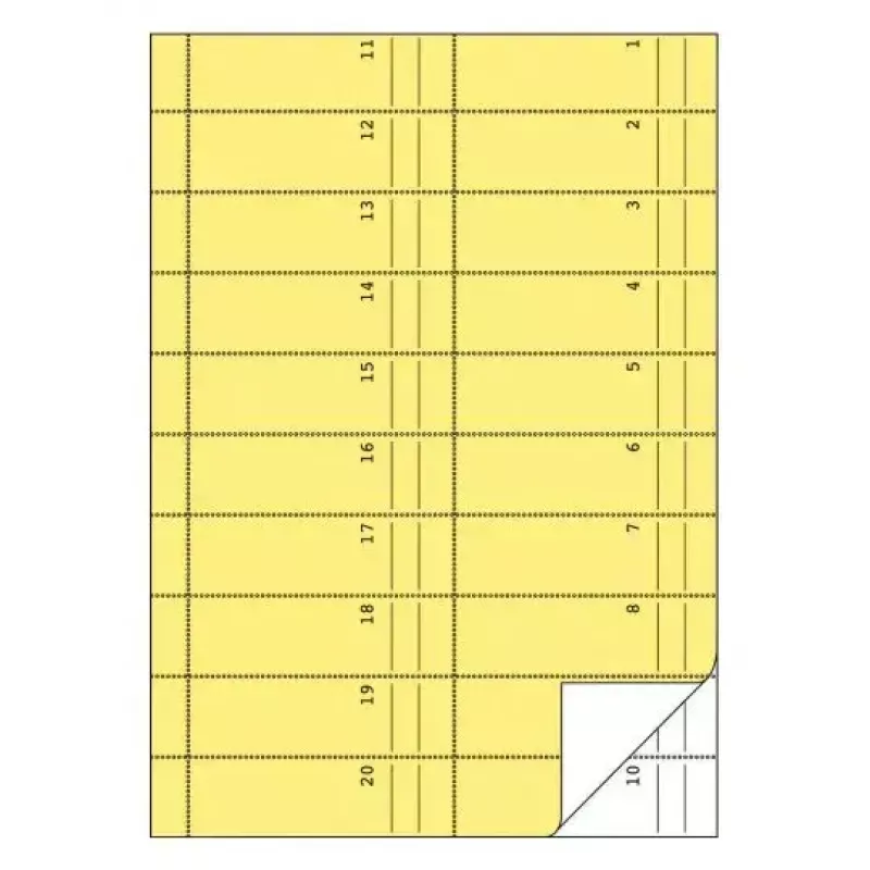 Verwaltungsbuch Avery 842 Blau Gelb