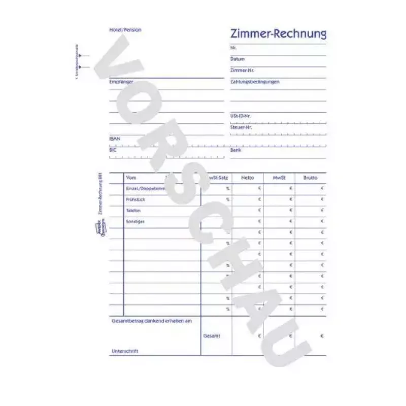 Admimistrationsbuch Avery 881 Blau Weiß