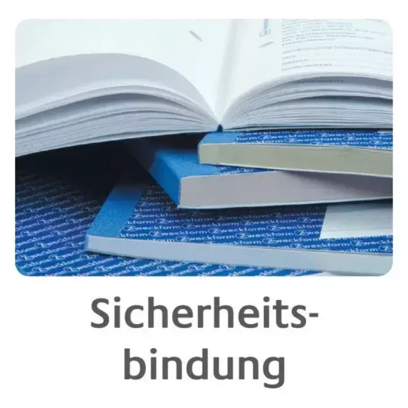 Admimistrationsbuch Avery 881 Blau Weiß
