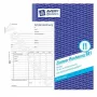Admimistrationsbuch Avery 881 Blau Weiß