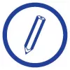 Schreibheft A5 Avery 904 50 Blatt Blau Weiß