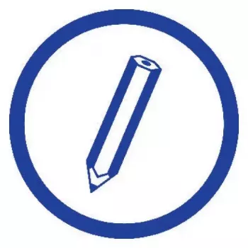 Schreibheft A5 Avery 904 50 Blatt Blau Weiß