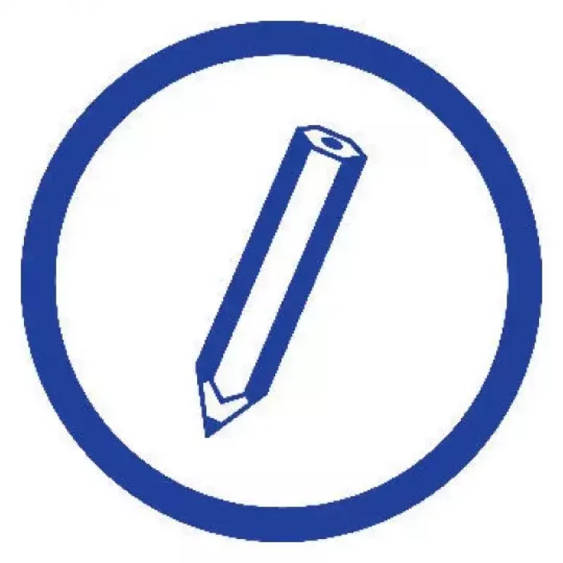 Schreibheft A5 Avery 904 50 Blatt Blau Weiß