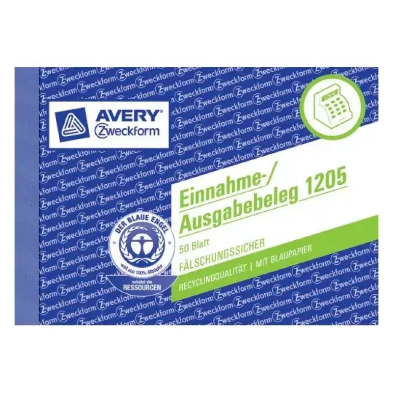 Verwaltungsbuch Avery 1205 Blau Weiß