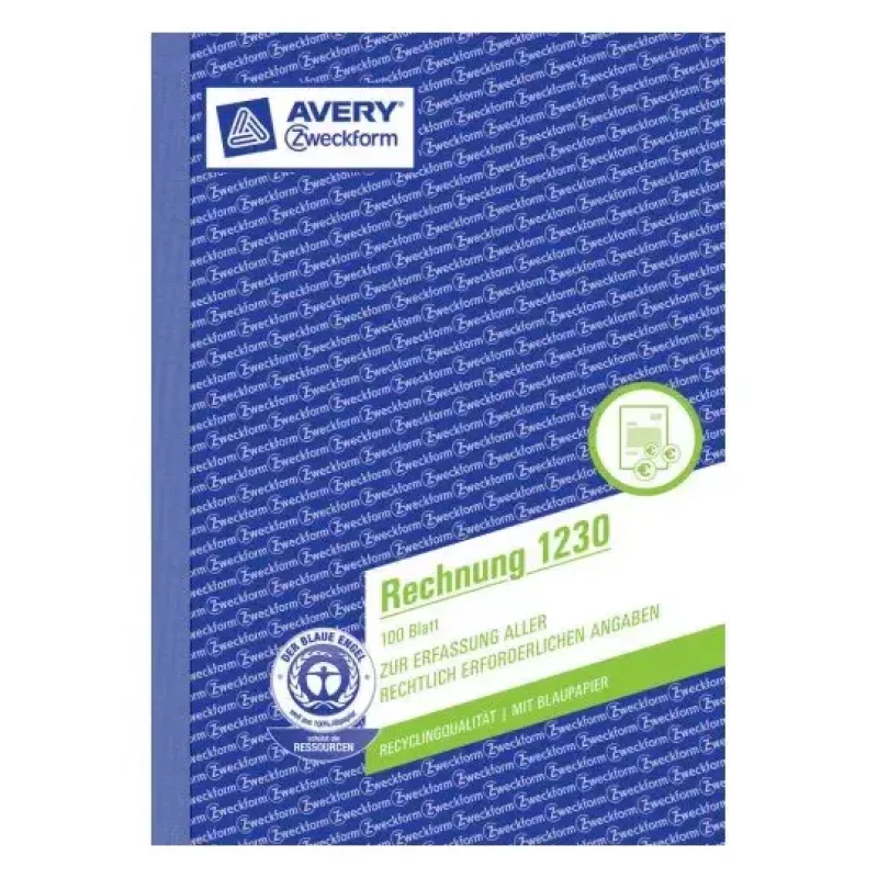 Verwaltungsbuch Avery 1230 Blau Weiß