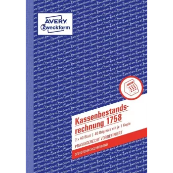 Buchhaltungs-Formularbuch A5 Avery 1758