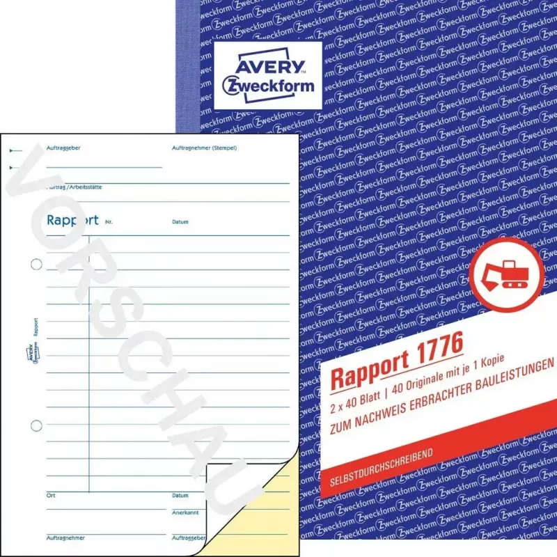 Buchhaltungsformularbuch A5 Avery 1776