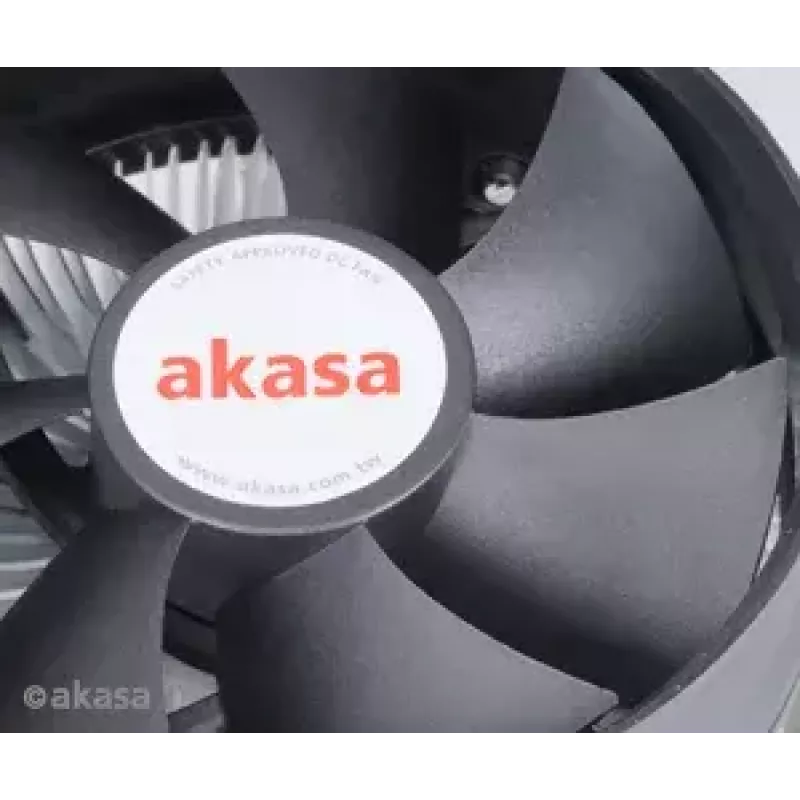 Cooler Akasa AK-CCE-7105EP Prozessorkühlsystem 9,2 cm Schwarz Silber