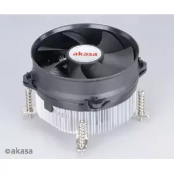 Cooler Akasa AK-CCE-7105EP Prozessorkühlsystem 9,2 cm Schwarz Silber