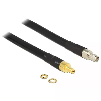 Koaxialkabel DeLOCK 5m SMA/SMA CFD400 LLC400 Schwarz