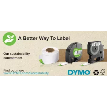 Etikettenband DYMO D1 Standard Schwarz auf Weiß 9 mm