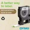 Etikettenband DYMO D1 Standard Schwarz auf Weiß 9 mm