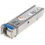 Intellinet Transceiver-Modul Optisch, Gigabit-Faser WDM Bi-Direktional SFP, 1000Base-Lx (LC) Single-Mode-Port, 10 km, Wellenlängen: Empfang (RX) 1550 nm und Senden (TX) 1310 nm, WDM (Rx1550/Tx1310), MSA-konform, Äquivalent zu Cisco GLC-BX-U, Ethernet, Glasfaser