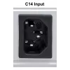 Intellinet 19 Zoll 1U Rackmount Anti-Shedding 8-fach C13 Power Distribution Unit (PDU) mit abnehmbarem Netzkabel und rückseitigem C20-Eingang