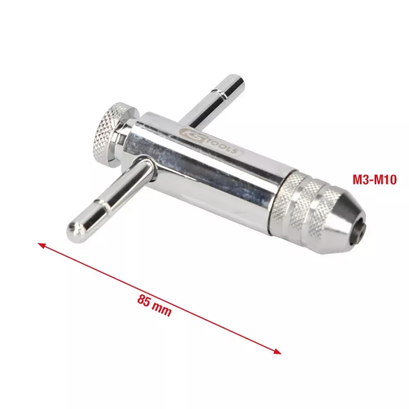 KS Tools 331.0665 umschaltbarer Ratschen-Gewindebohrerhalter, M5-M12