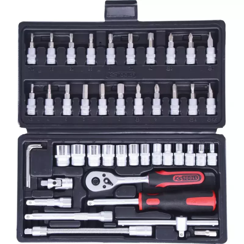 Ratschen-Schlüssel KS Tools 911.0646 Chrom-Vanadium-Stahl 3-8 mm