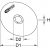 Winkelschleifer-Zubehör KS Tools 337.2005 1 Stück