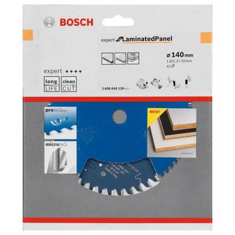 Kreissägeblatt Bosch 2 608 644 126 14 cm für laminierte Platten
