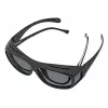 Sonnenbrille WEDO 271 48599 Oval wrap-around, Unisex, polarisierende Gläser, Überbrillen-Stil