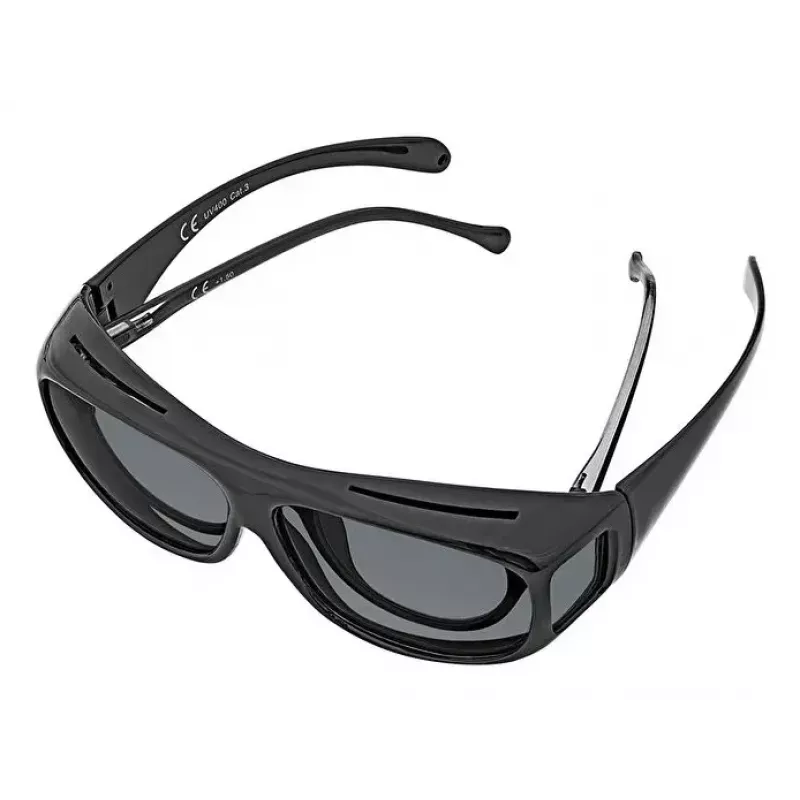 Sonnenbrille WEDO 271 48599 Oval wrap-around, Unisex, polarisierende Gläser, Überbrillen-Stil