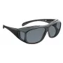 Sonnenbrille WEDO 271 48599 Oval wrap-around, Unisex, polarisierende Gläser, Überbrillen-Stil