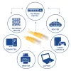 ACT Gelb 7 Meter U/UTP CAT6 Patchkabel mit RJ45-Steckern