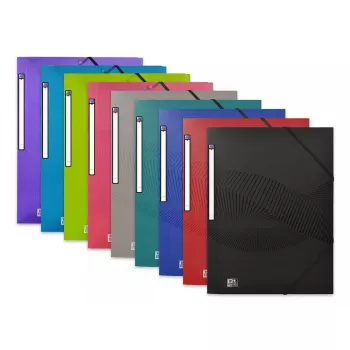 Folder Oxford 400105131 Polypropylen A4 Schwarz Blau Grün Grau Pink Lila Rot Türkis