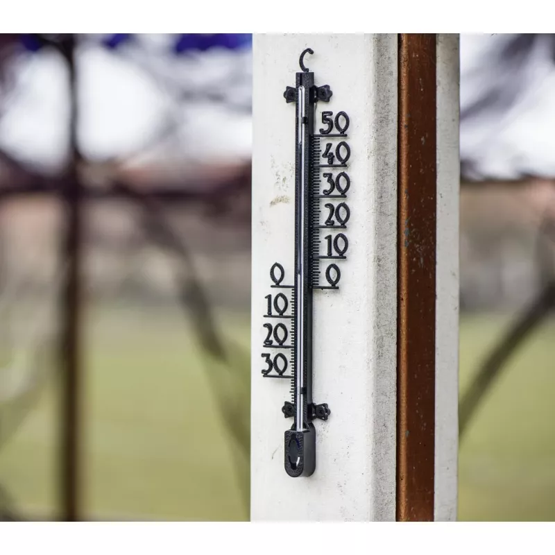 Hama 00186405 Umgebungsthermometer Mechanisches Umgebungsthermometer Innen/Außen Schwarz
