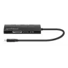 Manhattan USB-C Dock/Hub mit Kartenleser, Anschlüsse (x6): Ethernet, HDMI, USB-A (x3) und USB-C, mit Power Delivery (100 W) zum USB-C-Anschluss (Hinweis: zusätzliches USB-C-Netzteil und USB-C-Kabel erforderlich), universell für alle Geräte, Aluminium, entspricht DKT30CSDHPD3