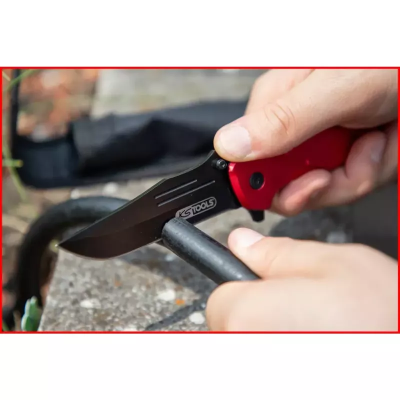 Taschenmesser Camper/Scout KS Tools 907.2220 Schwarz Rot