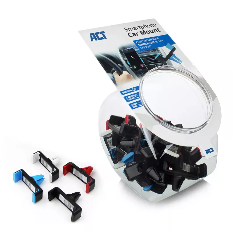 Passive Halterung ACT Smartphone Autohalterung AC9000 Lüftungsschlitz Metallclip