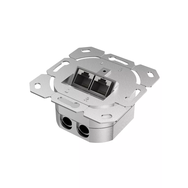 Hama 00200775 Steckdosenleiste 2 x RJ-45 Weiß