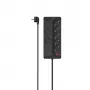 Hama 00223162 Mehrfachsteckdose 1,5 m 8 AC-Ausgänge Indoor Schwarz