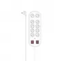 Hama 00223163 Mehrfachsteckdose 2 m 10 AC-Ausgänge Innenbereich Weiß