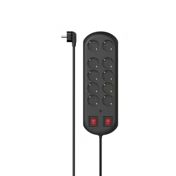 Hama 00223164 Steckdosenleiste 2 m 10 AC-Steckdosen Innenbereich Schwarz