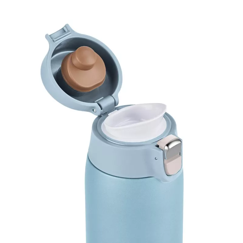 EMSA Light Mug 400 ml Blau Edelstahldeckel Polypropylen