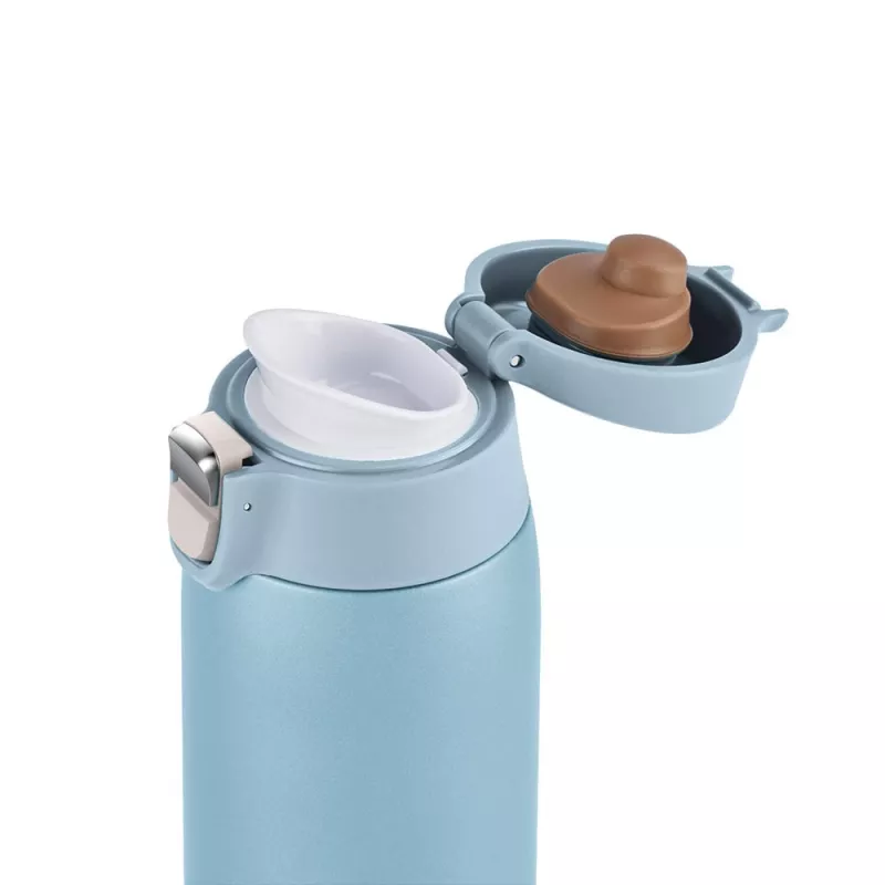 EMSA Light Mug 400 ml Blau Edelstahldeckel Polypropylen