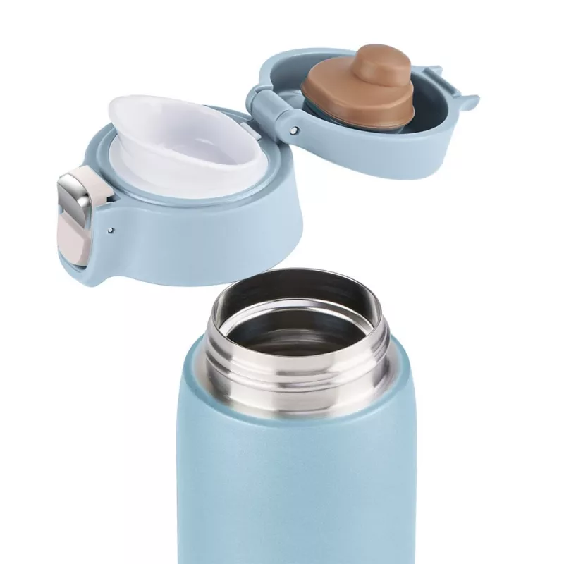 EMSA Light Mug 400 ml Blau Edelstahldeckel Polypropylen