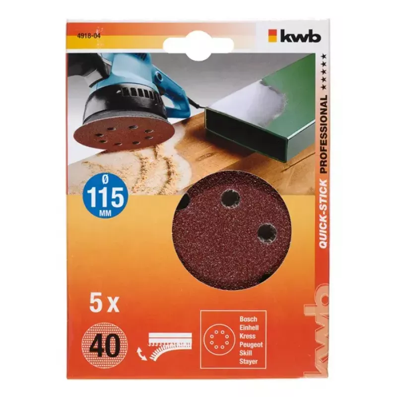Schleifscheibe KWB 491804 5 Stk.