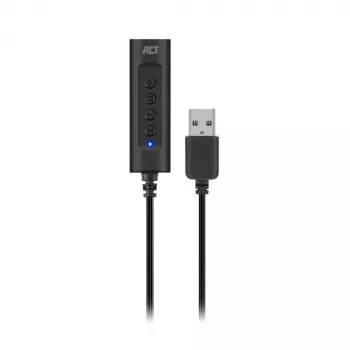 ACT AC9360 Audiokarte USB 3,5 mm Kopfhöreranschluss 4 Tasten